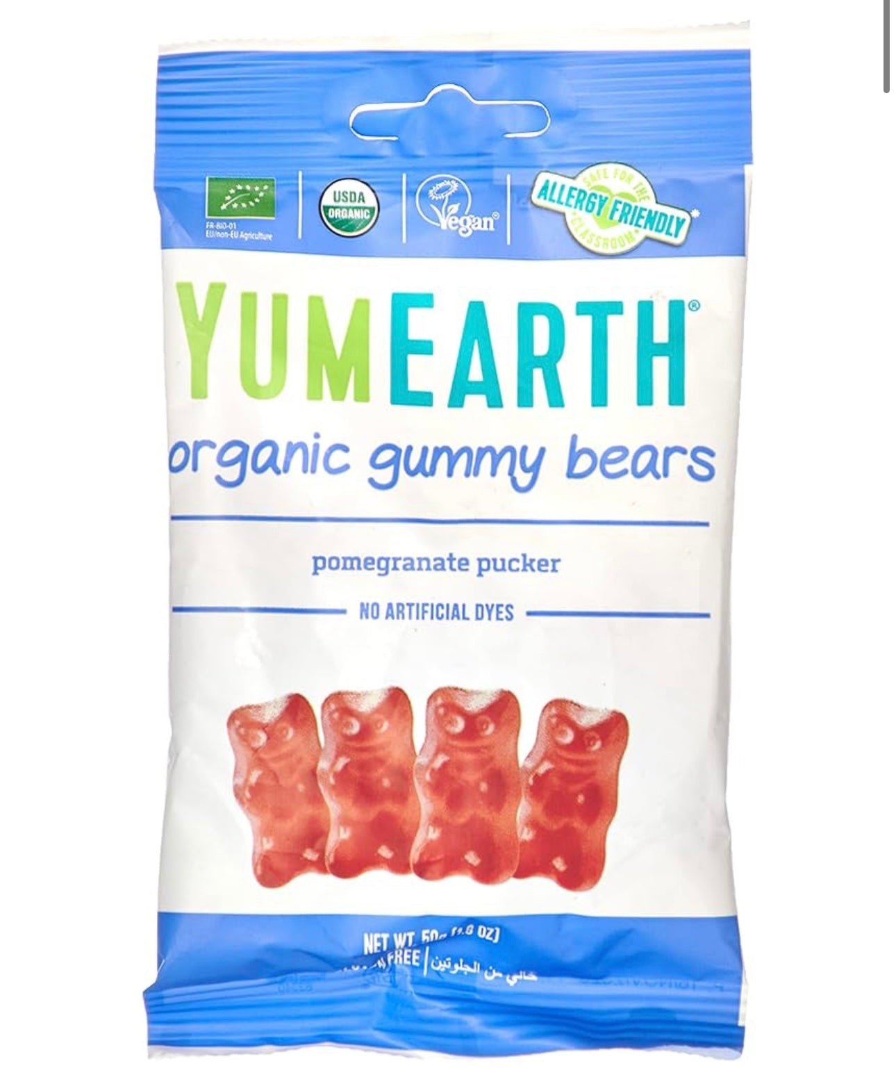 YumEarth Organic gummy bears ( big size 50 gm)