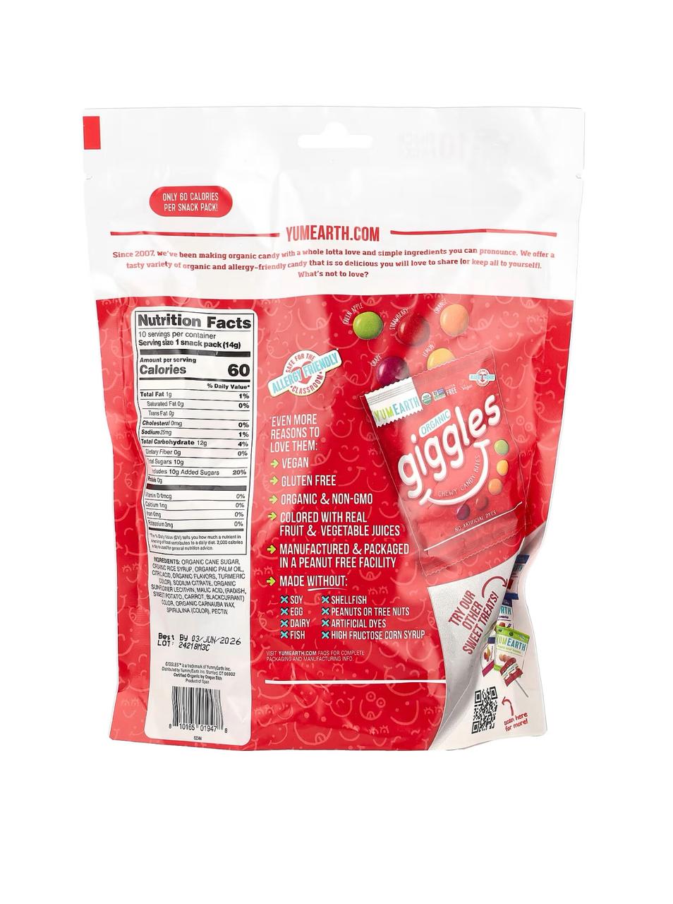 YumEarth Organic Giggles(10 packs)