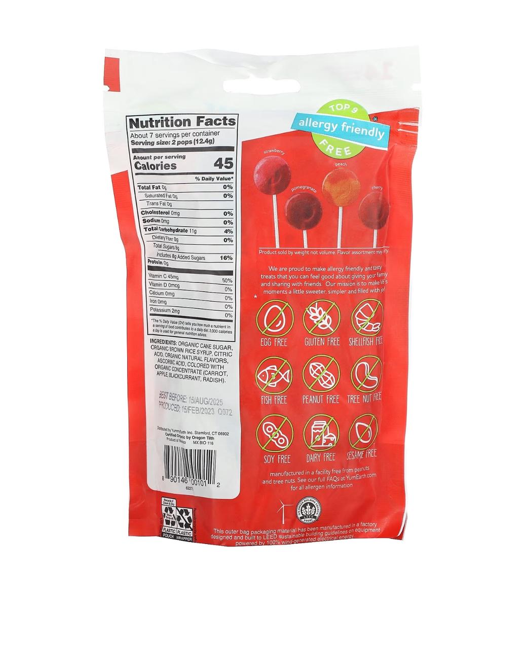 YumEarth Organic lollipops (14 lollipop)