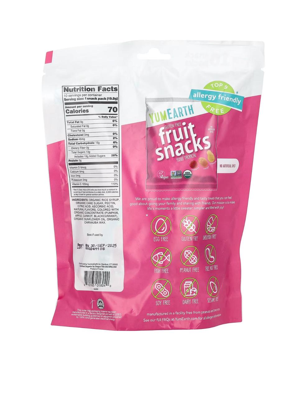 YumEarth Fruit Snack (10 packs)